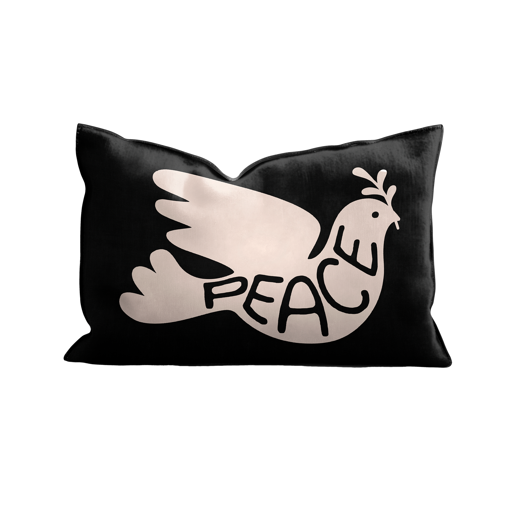 Peace velvet cushion