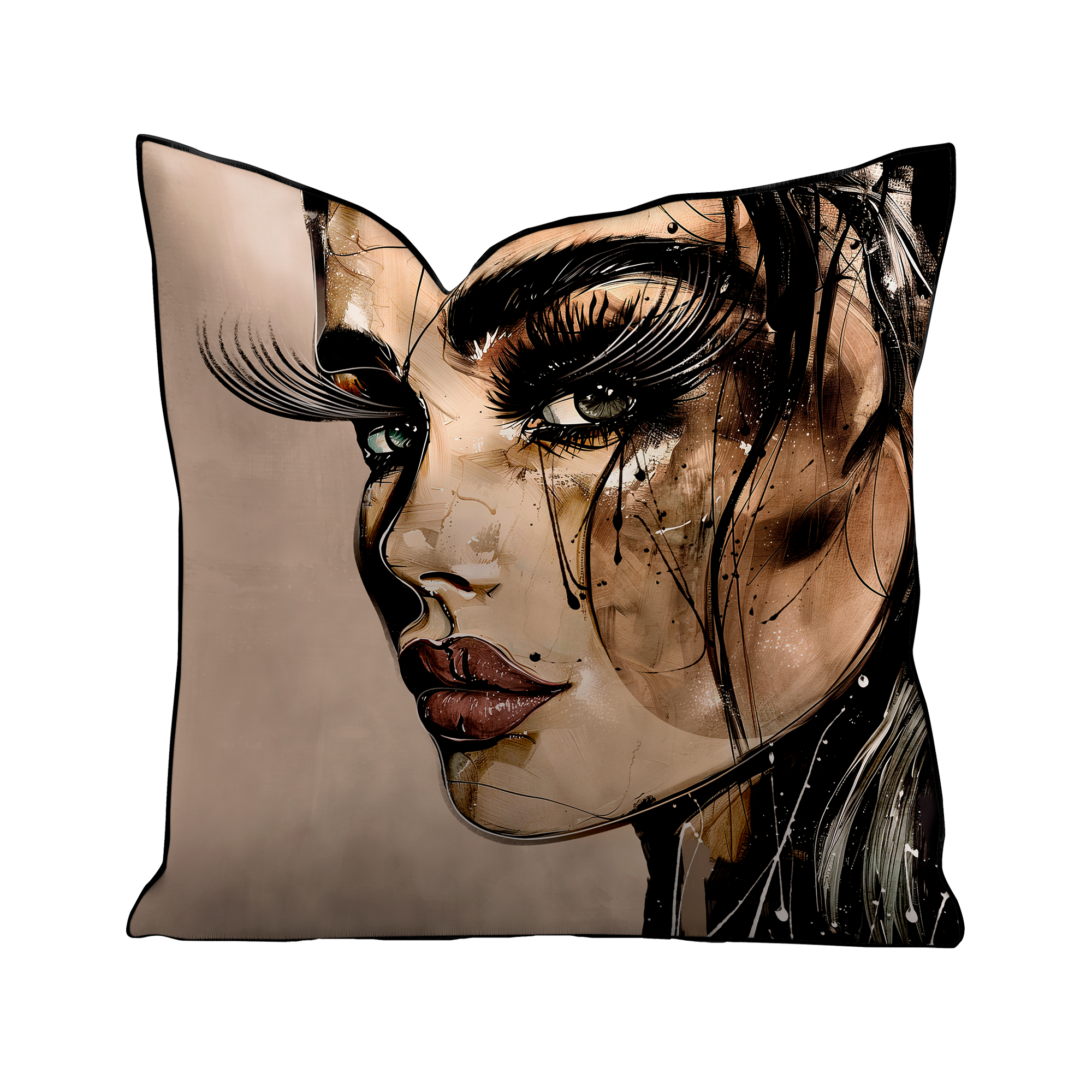 Golden Girl velvet cushion