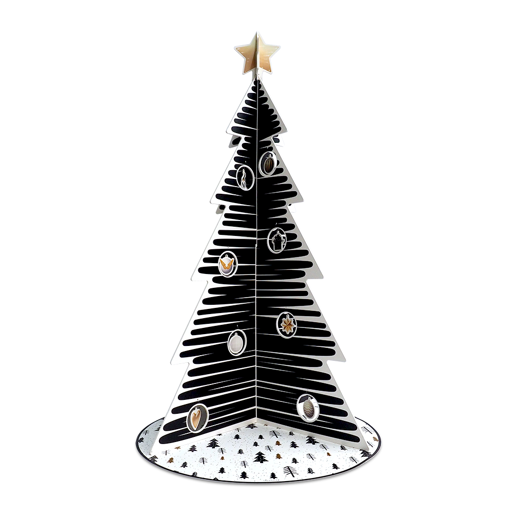 Christmas tree PVC Black & Gold XL