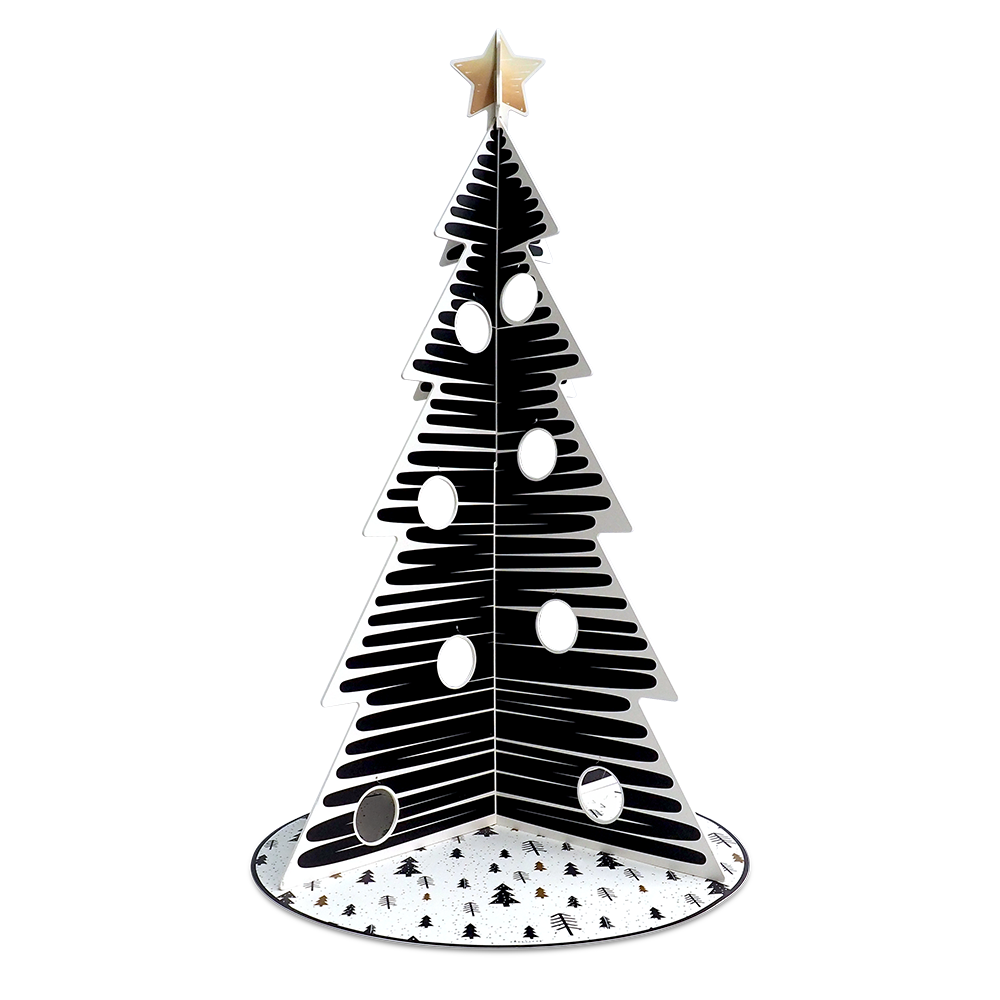 Christmas tree PVC Black & Gold XL