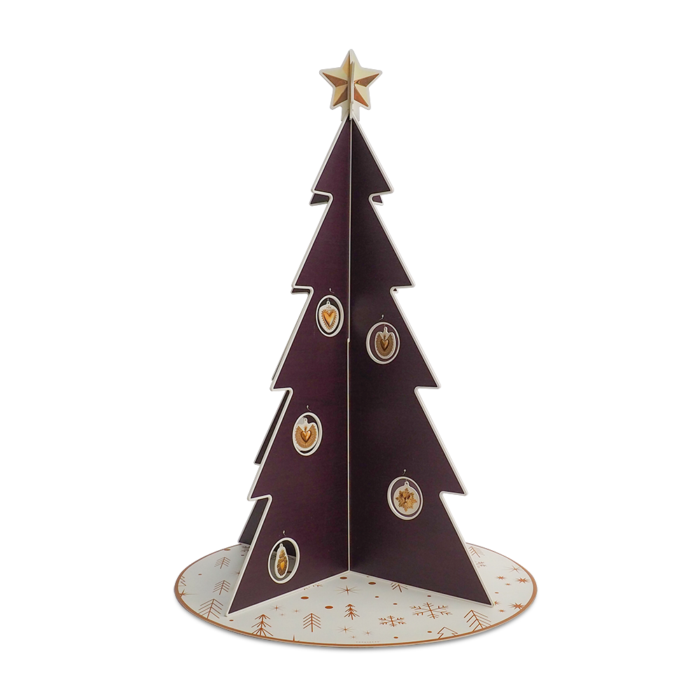 Christmas tree PVC Wood Aubergine XL