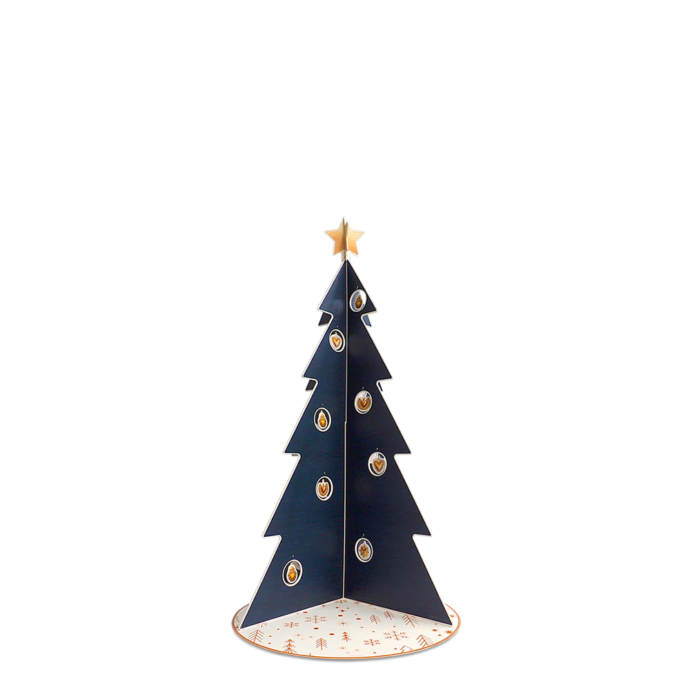 Christmas tree PVC Wood Blue M