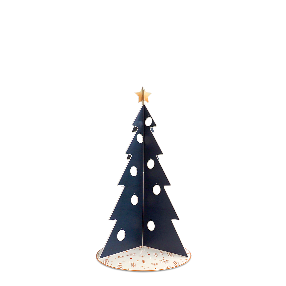 Christmas tree PVC Wood Blue M