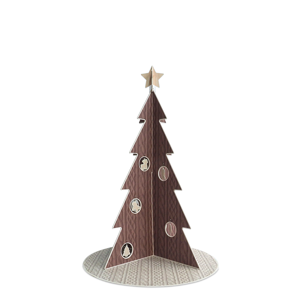 Christmas tree PVC Wool Brown L