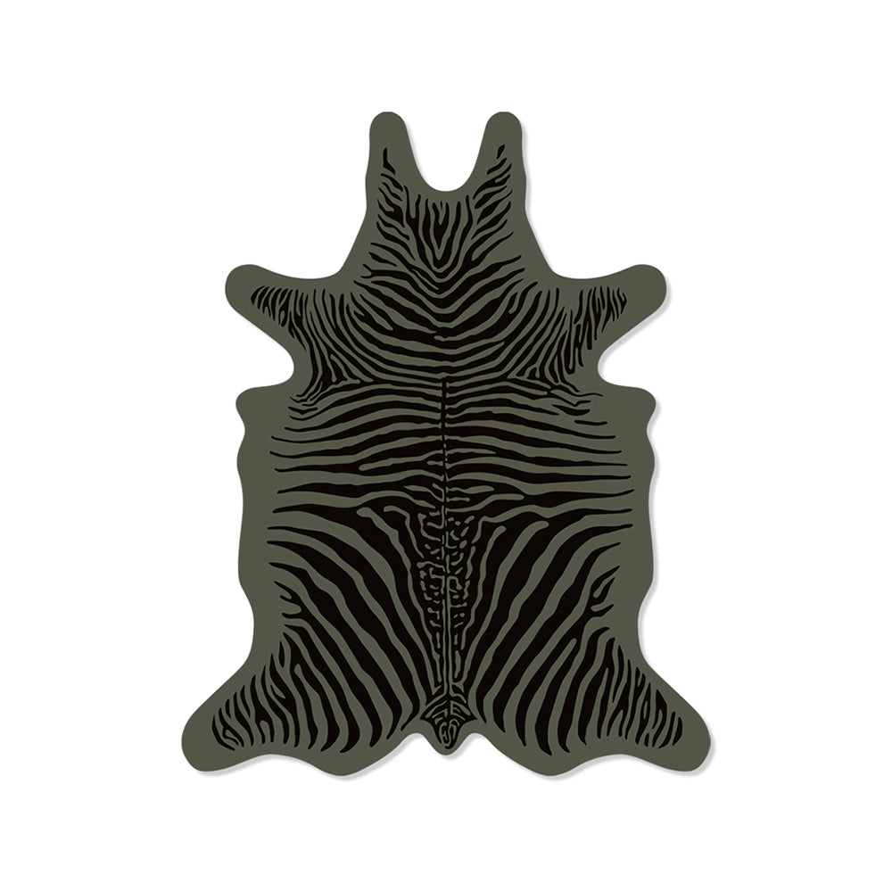 Pack of 6 Zebra vinyl coasters