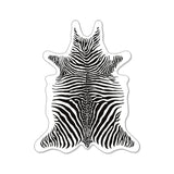 Pack of 6 Zebra vinyl coasters