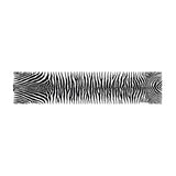 Zebra vinyl table runner