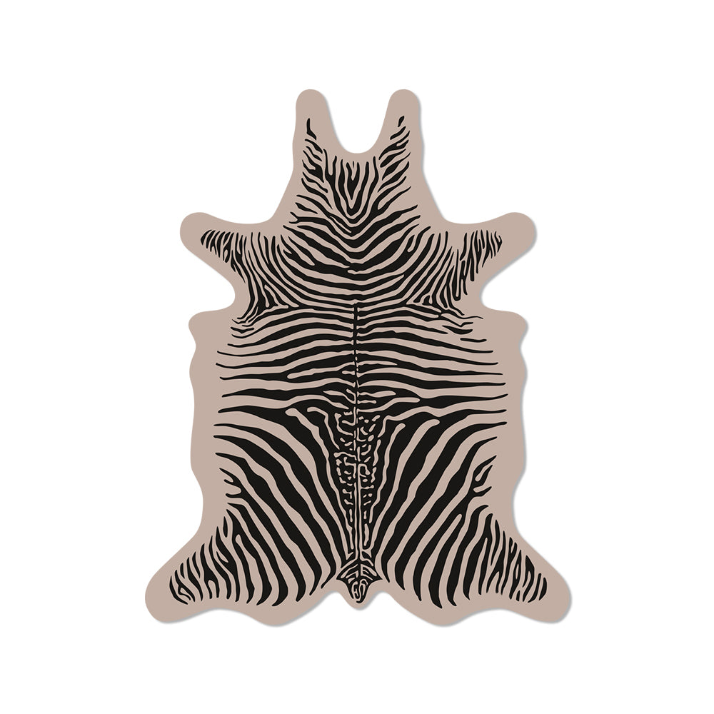 Pack of 6 Zebra vinyl coasters