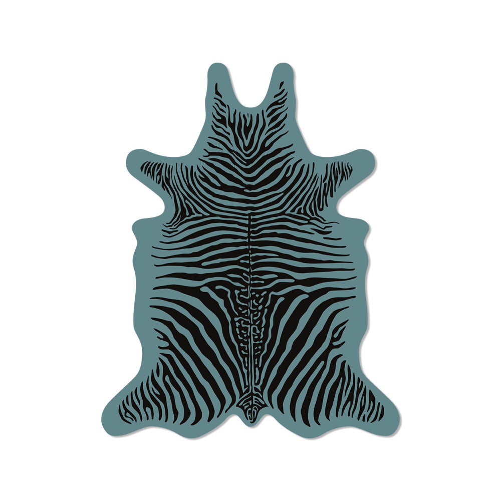 Pack of 6 Zebra vinyl coasters