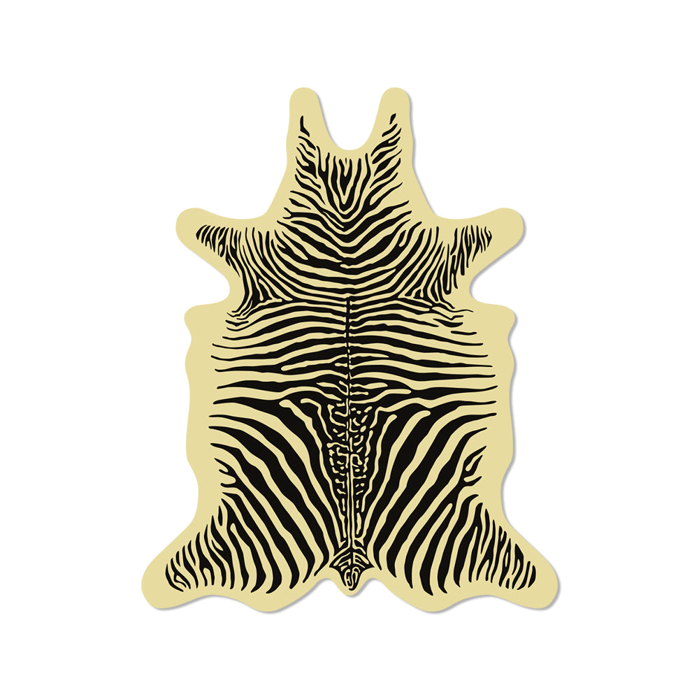 Pack of 6 Zebra vinyl coasters