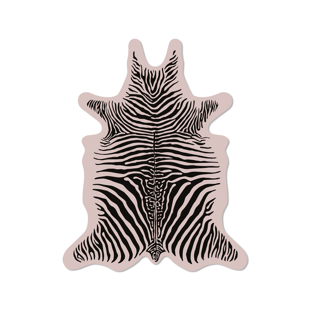 Pack of 6 Zebra vinyl coasters