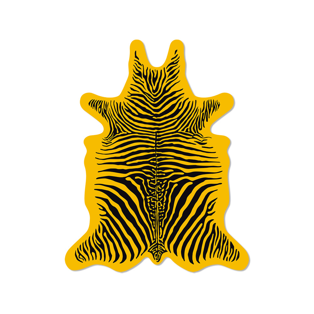 Pack of 6 Zebra vinyl coasters