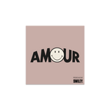 Set of 6 Pôdevache x Smiley® Amour vinyl coasters