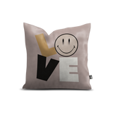 Pôdevache x Smiley® Love velvet cushion