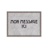 Mosaïc Gris personalized vinyl placemat