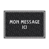 Mosaïc Black personalized vinyl carpet