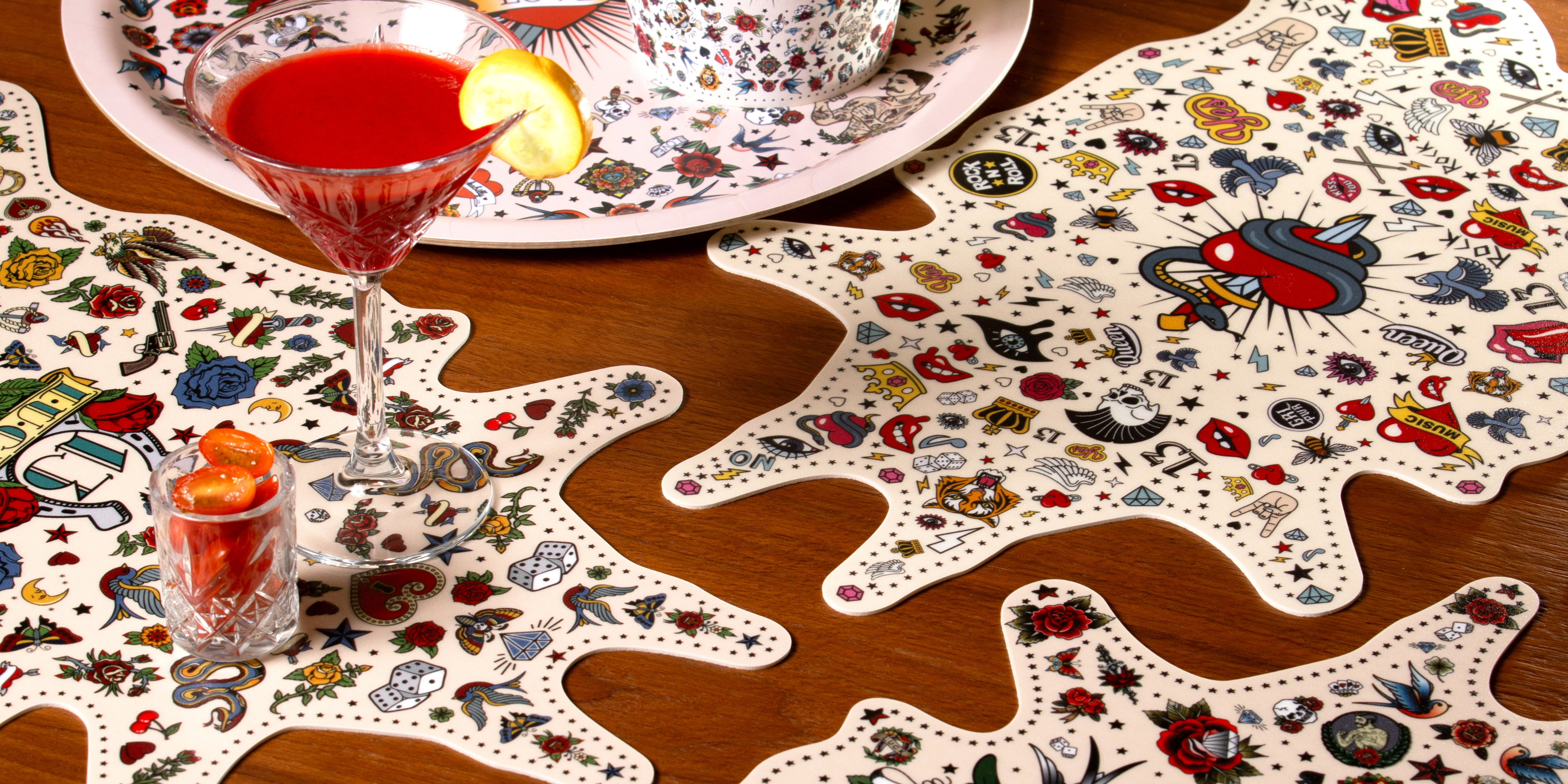 Sets de table vinyle Thème Tattoo