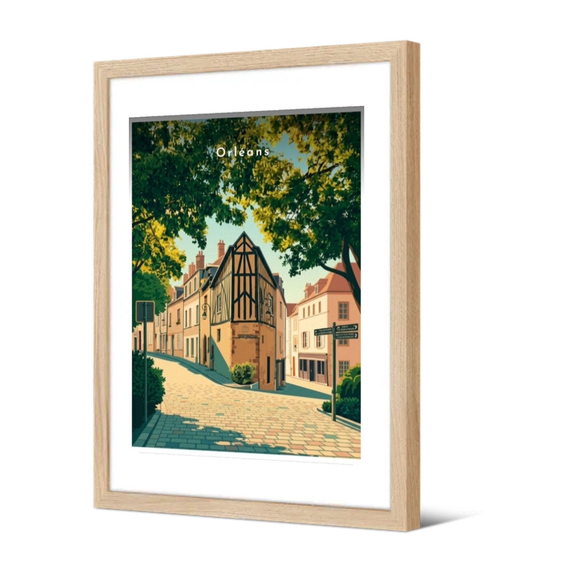 Maison à pans de bois du centre ancien — Pôdevache, encadrée, vue de trois quarts