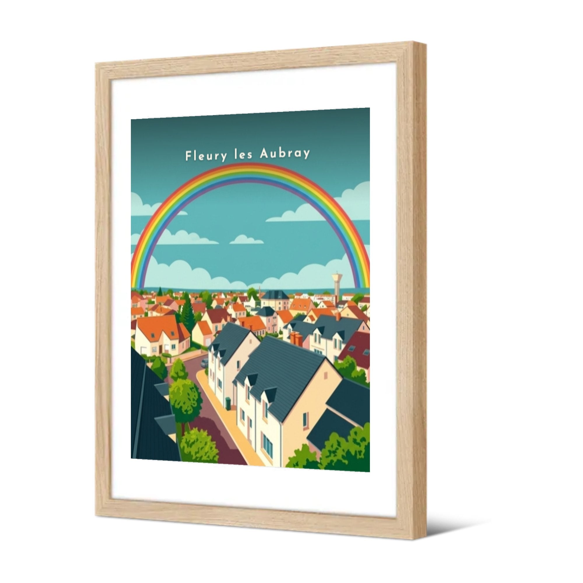 Fleury les Aubray — Pôdevache, encadrée, vue de trois quarts