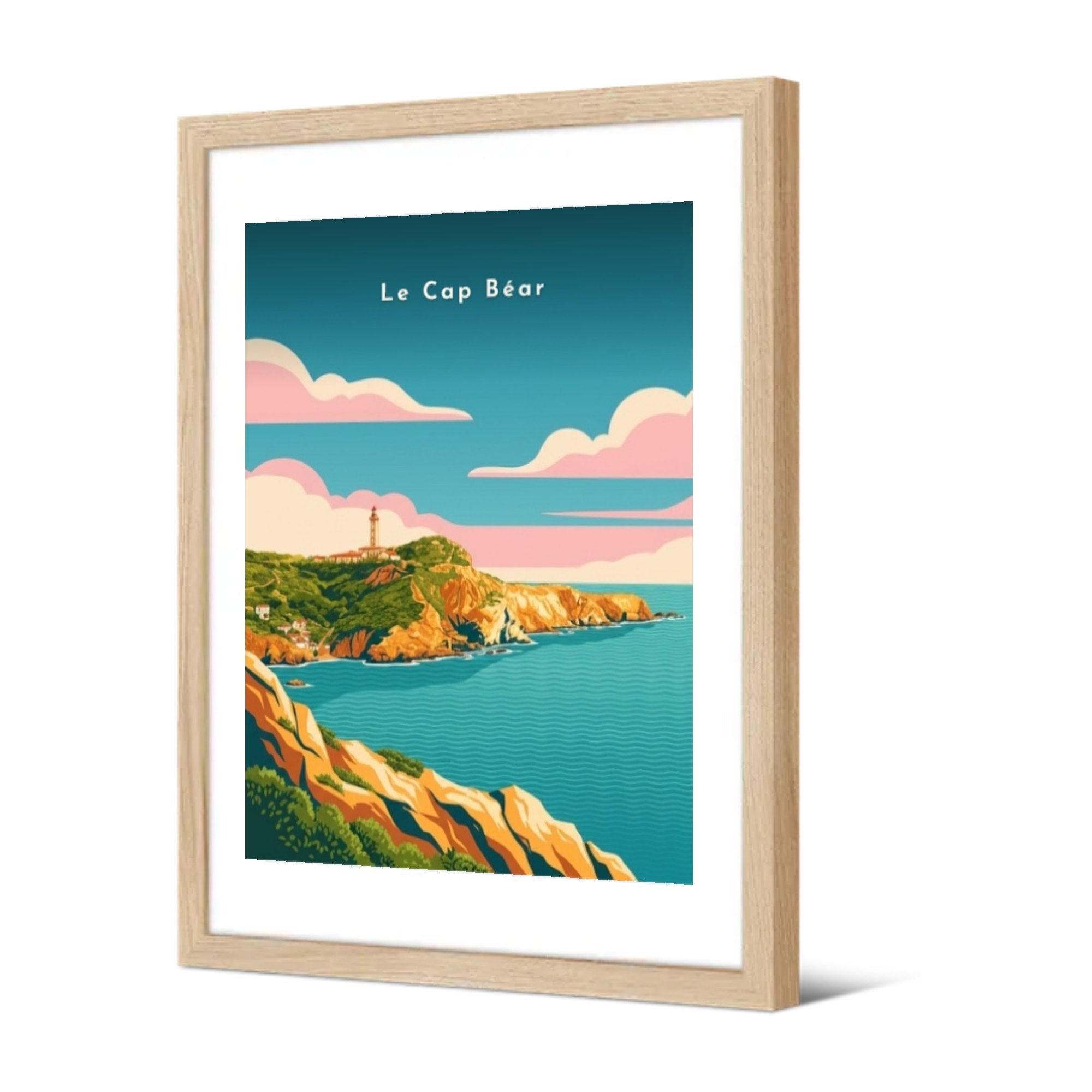 Le Cap Béar — Pôdevache, encadrée, vue de trois quarts
