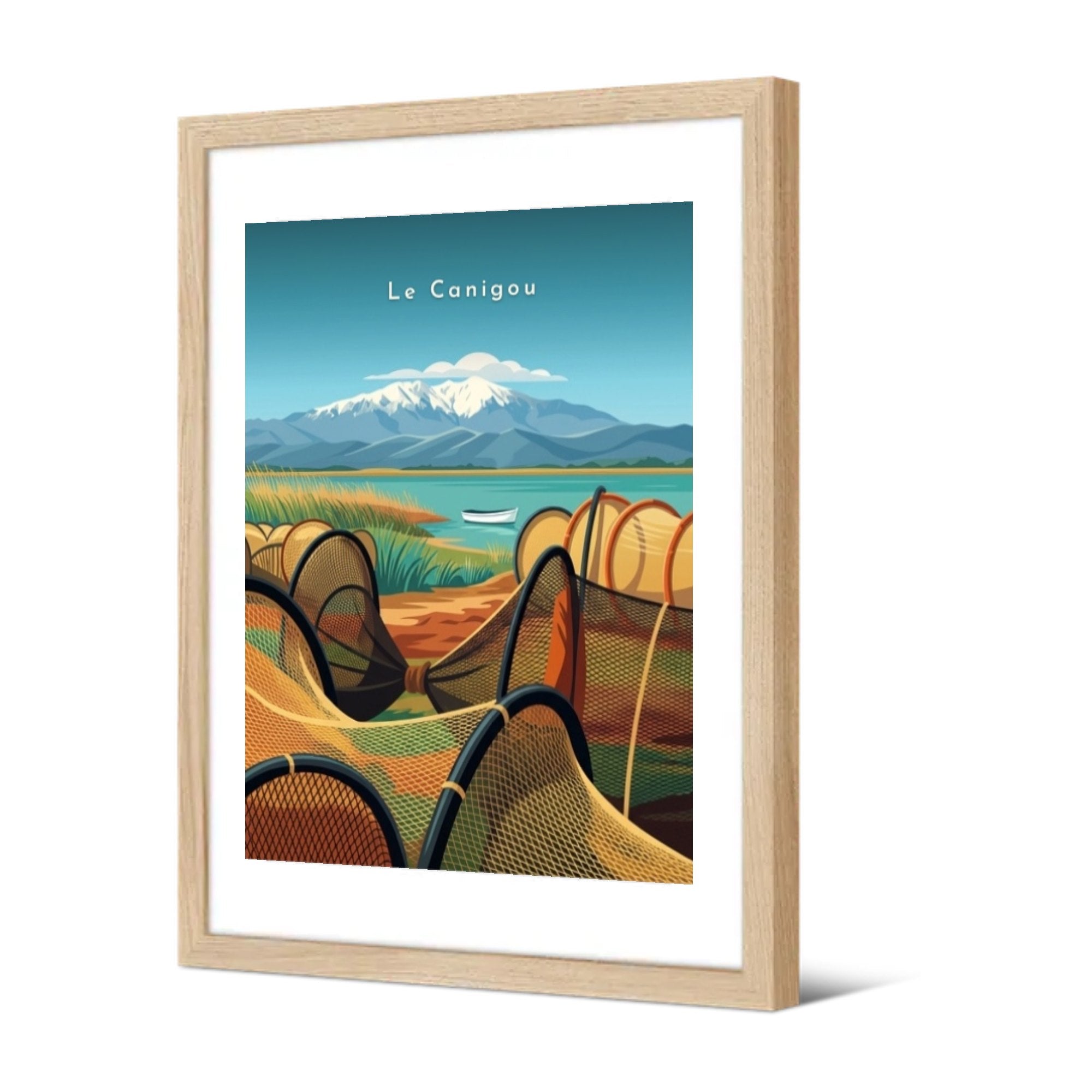 Le Canigou — Pôdevache, encadrée, vue de trois quarts