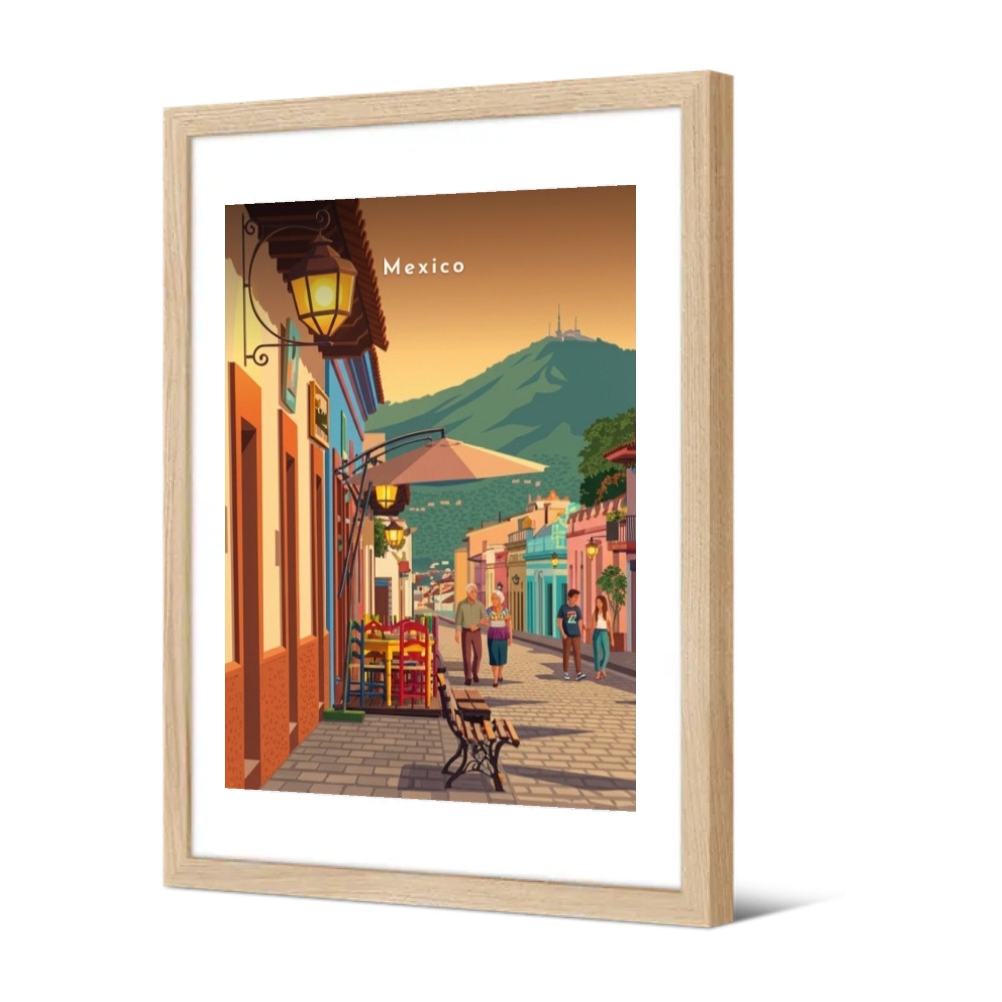 Ruelle pavée aux façades colorées — Pôdevache, encadrée, vue de trois quarts