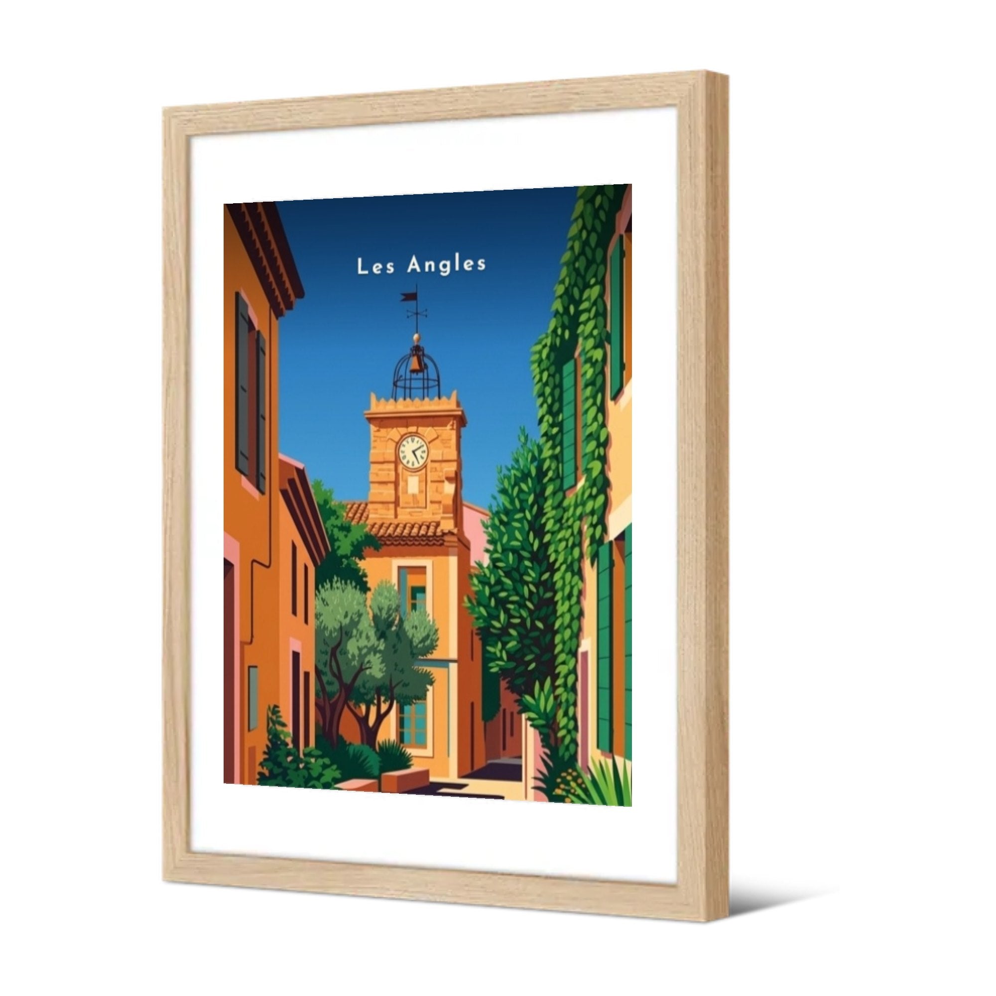 La Tour de l'Horloge — Pôdevache, encadrée, vue de trois quarts