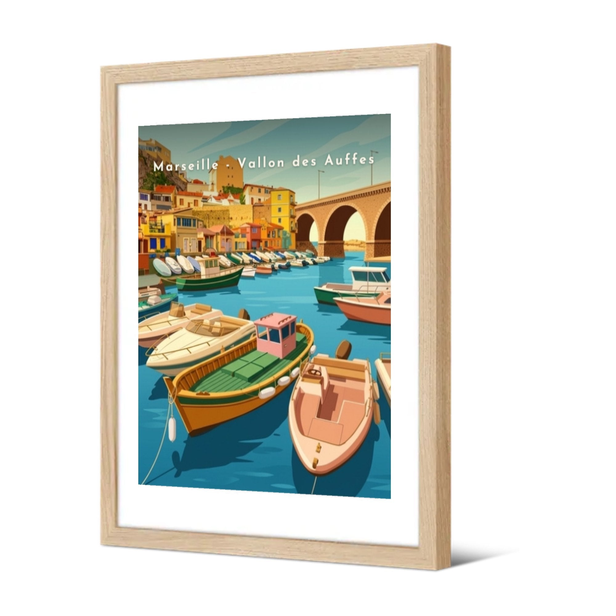 Marseille - Vallon des Auffes — Pôdevache, encadrée, vue de trois quarts