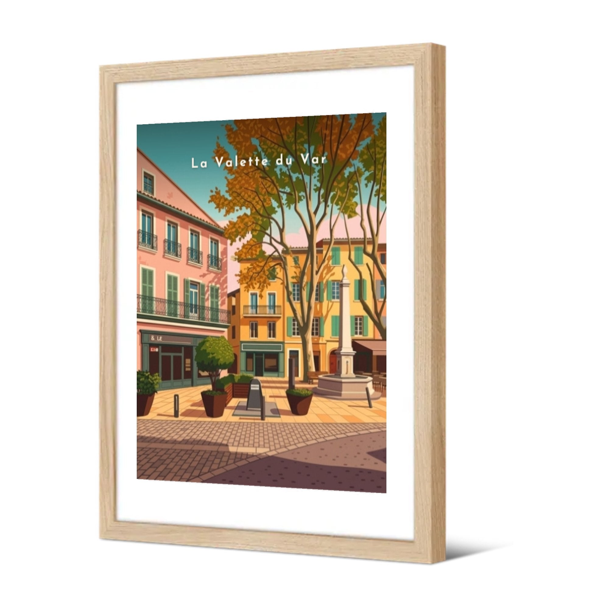Place Jean Jaurès — Pôdevache, encadrée, vue de trois quarts