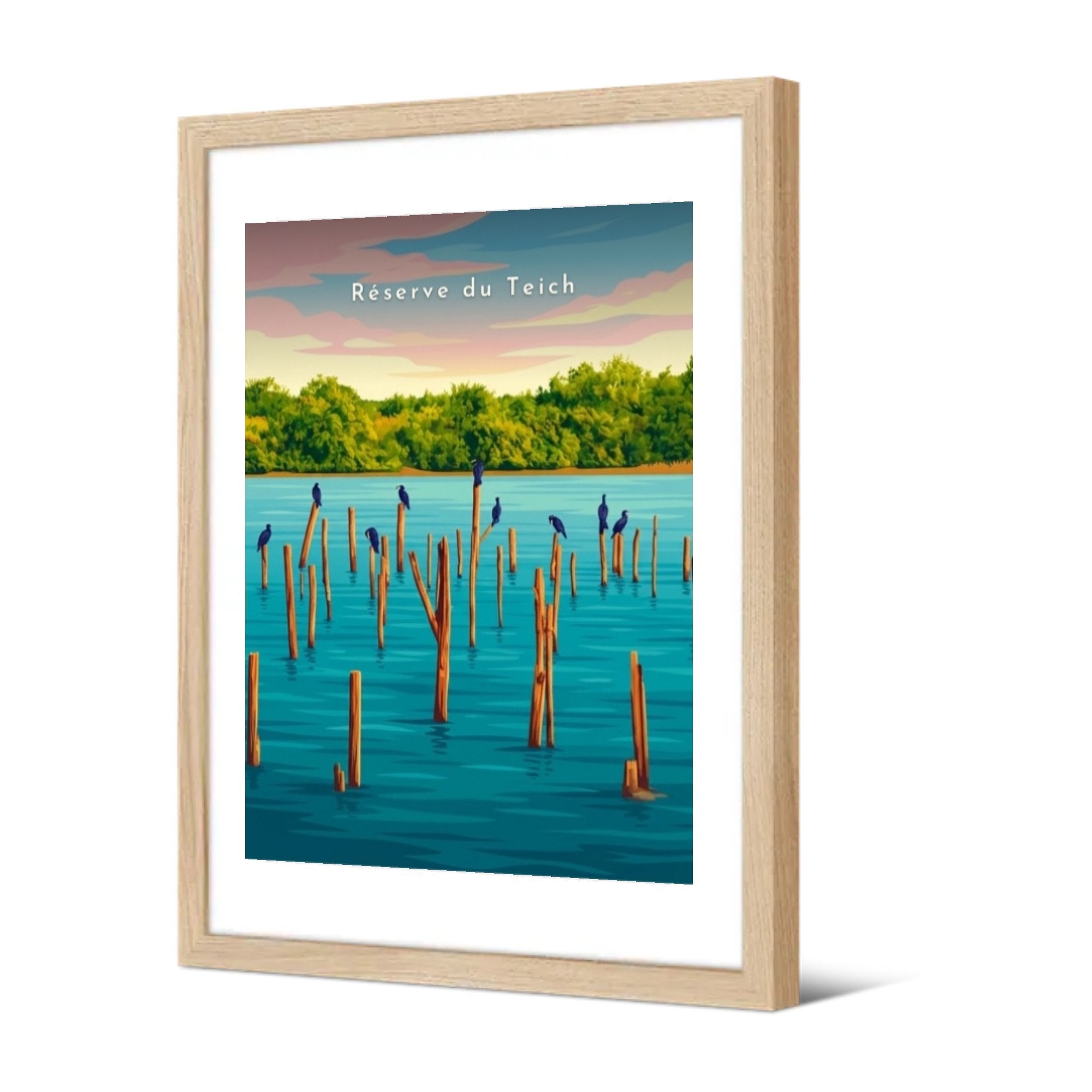 Réserve du Teich — Pôdevache, encadrée, vue de trois quarts