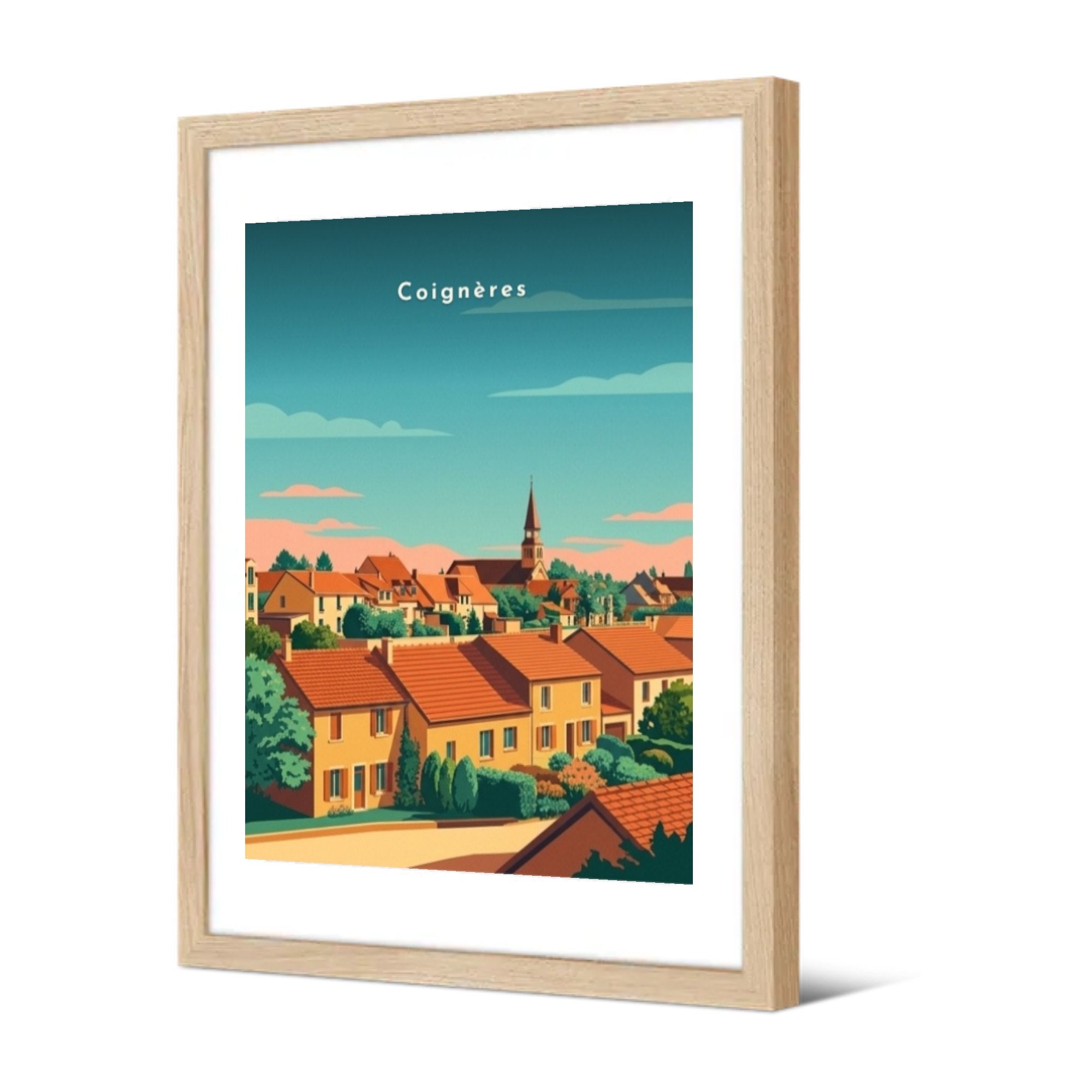 Coignères — Pôdevache, encadrée, vue de trois quarts