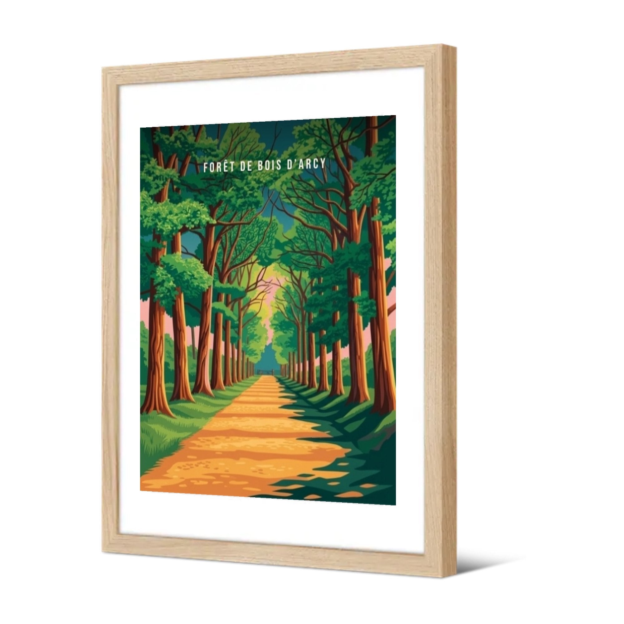 Forêt de Bois d’Arcy — Pôdevache, encadrée, vue de trois quarts
