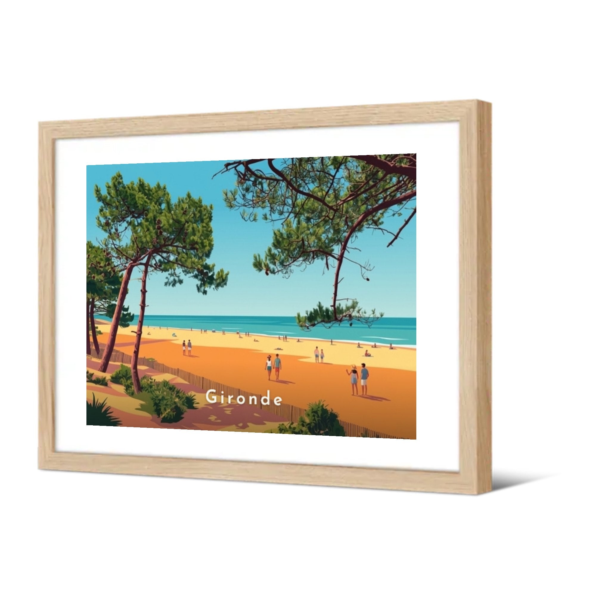 Gironde — Pôdevache, encadrée, vue de trois quarts