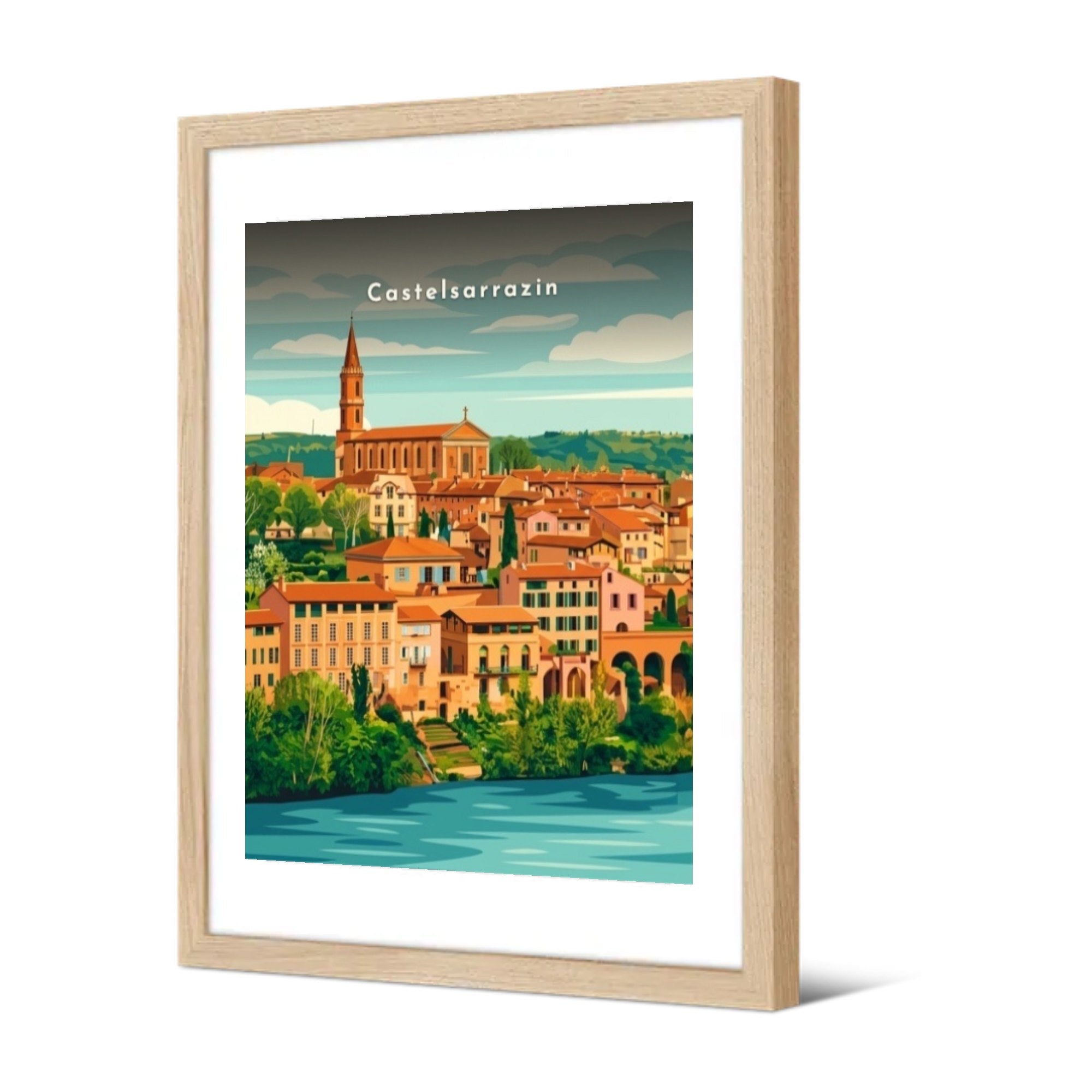 Castelsarrazin — Pôdevache, encadrée, vue de trois quarts