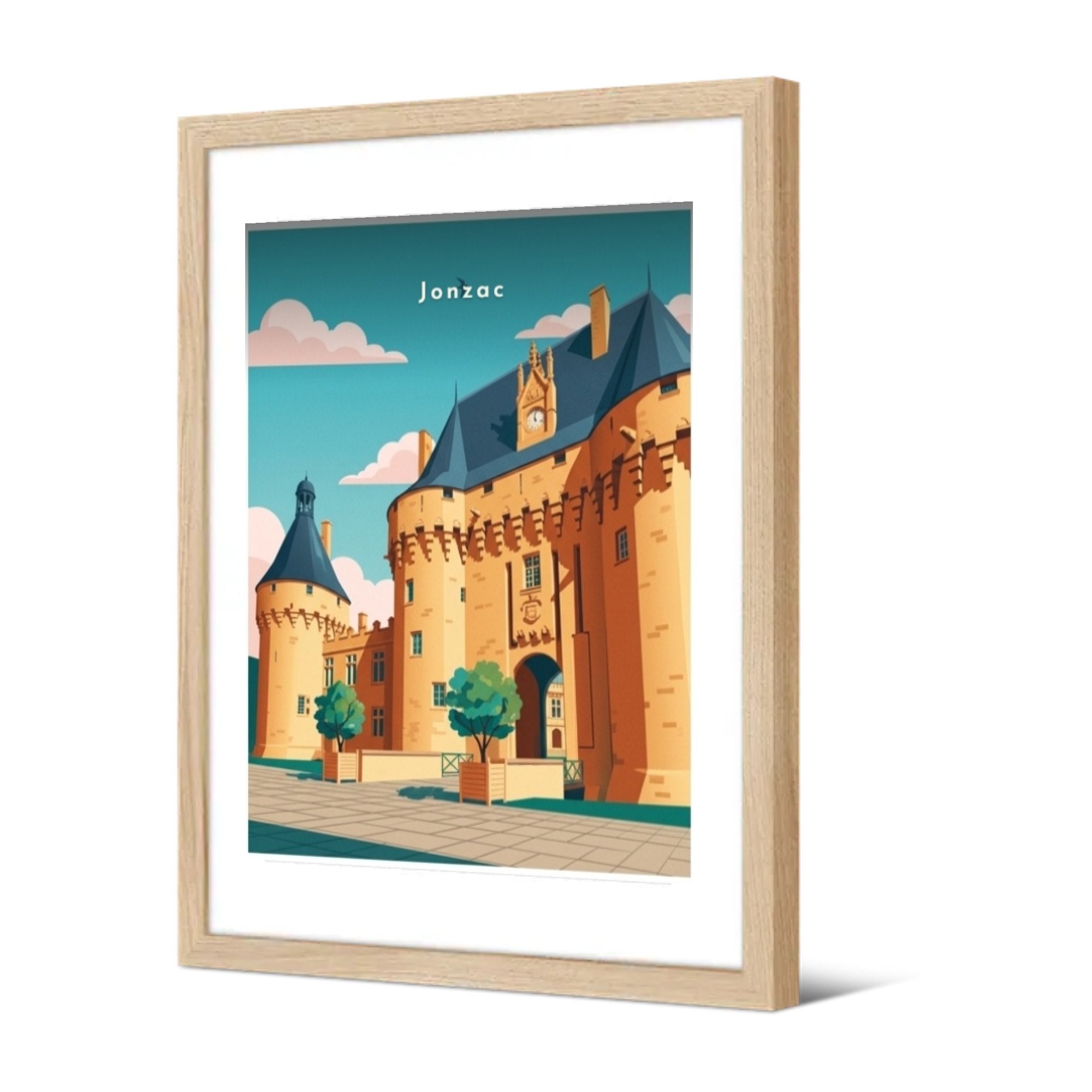 Châtelet d'entrée du château — Pôdevache, encadrée, vue de trois quarts