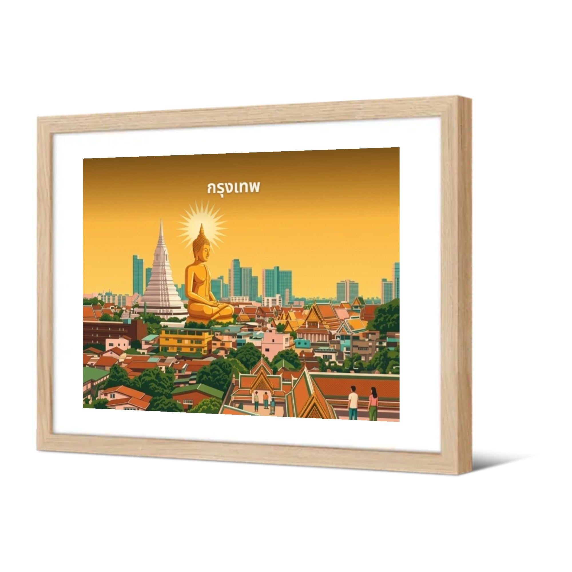 Bangkok — Pôdevache, encadrée, vue de trois quarts