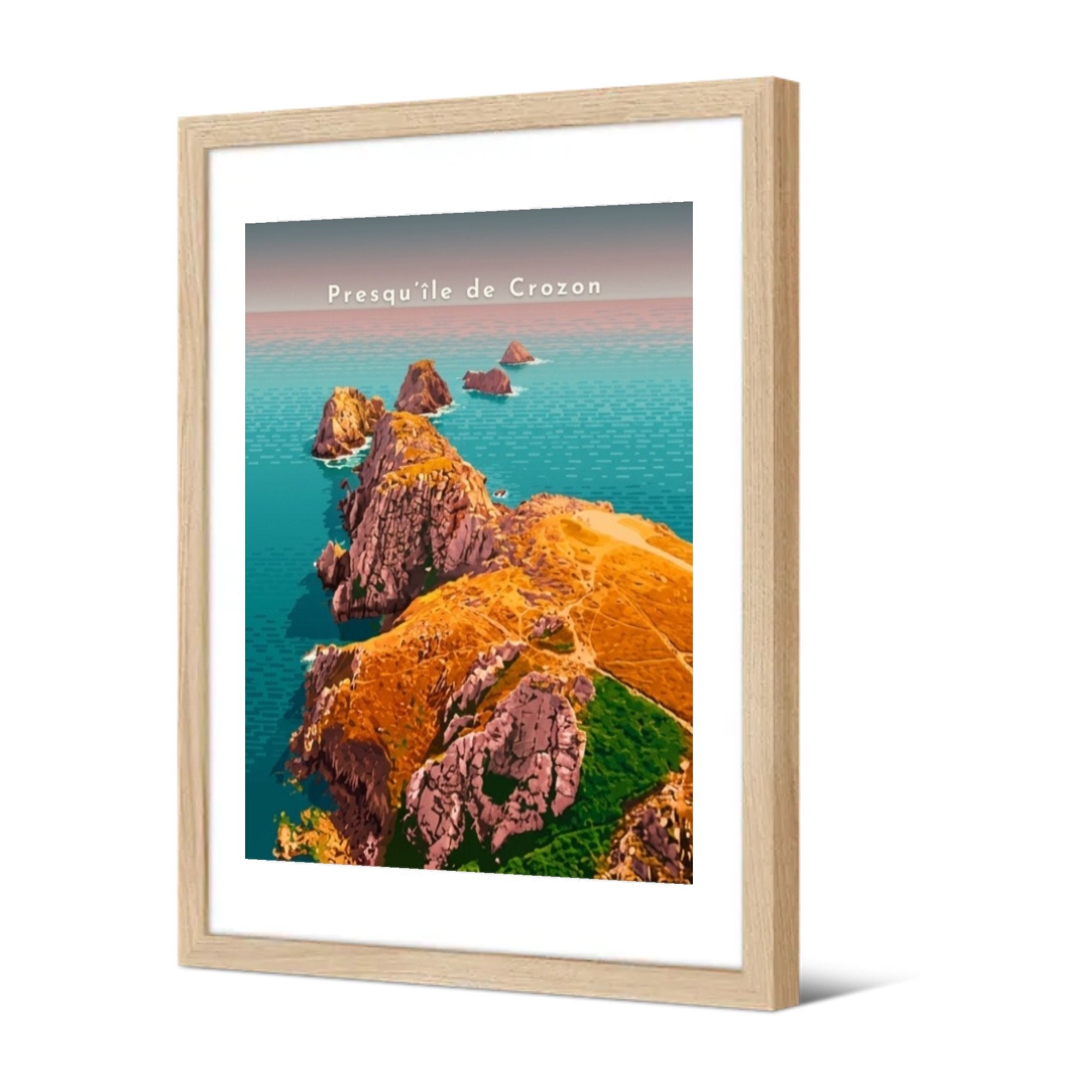 Presqu’île de Crozon — Pôdevache, encadrée, vue de trois quarts