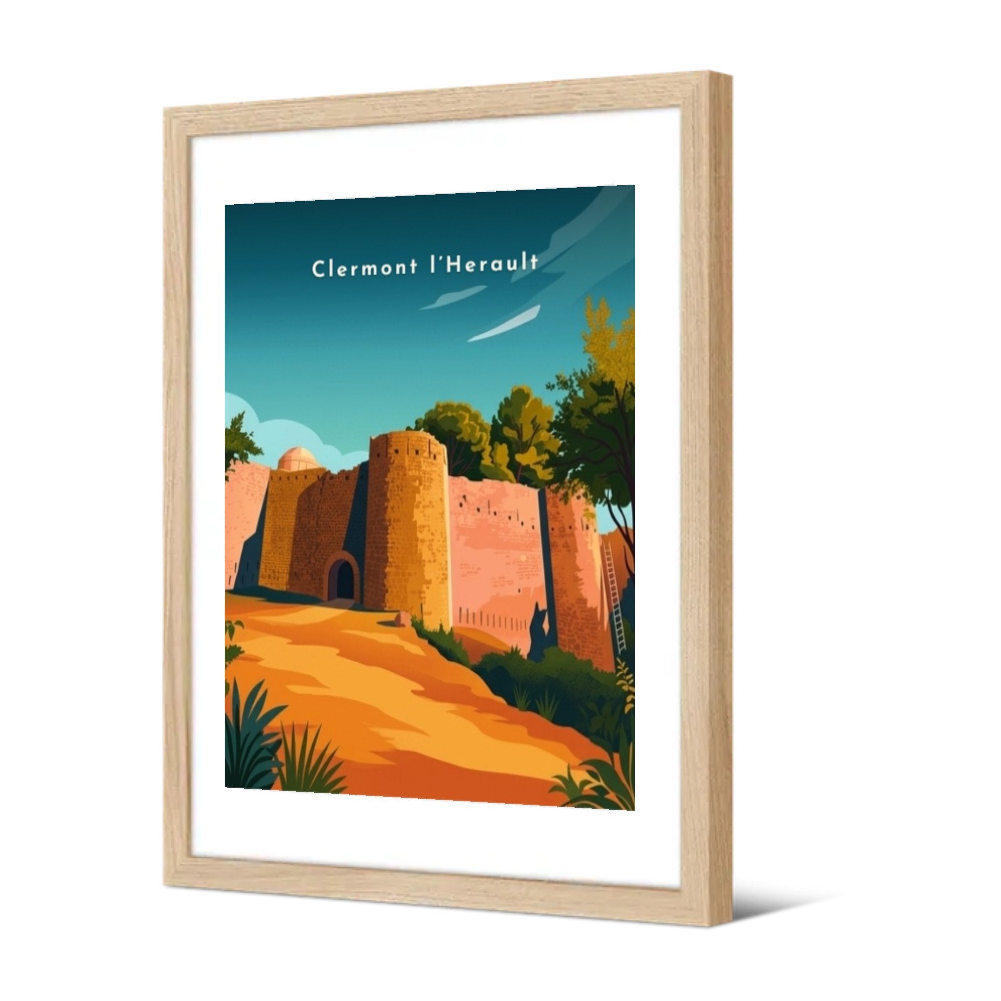 Clermont l’Herault — Pôdevache, encadrée, vue de trois quarts