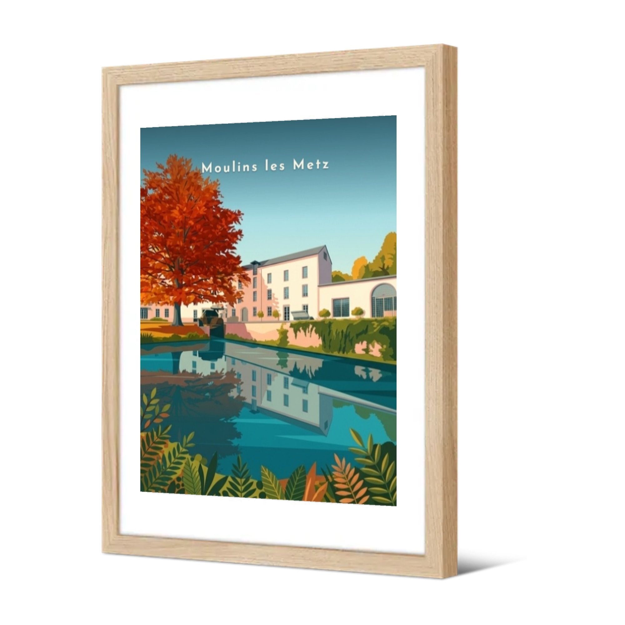 Le Vieux Moulin — Pôdevache, encadrée, vue de trois quarts