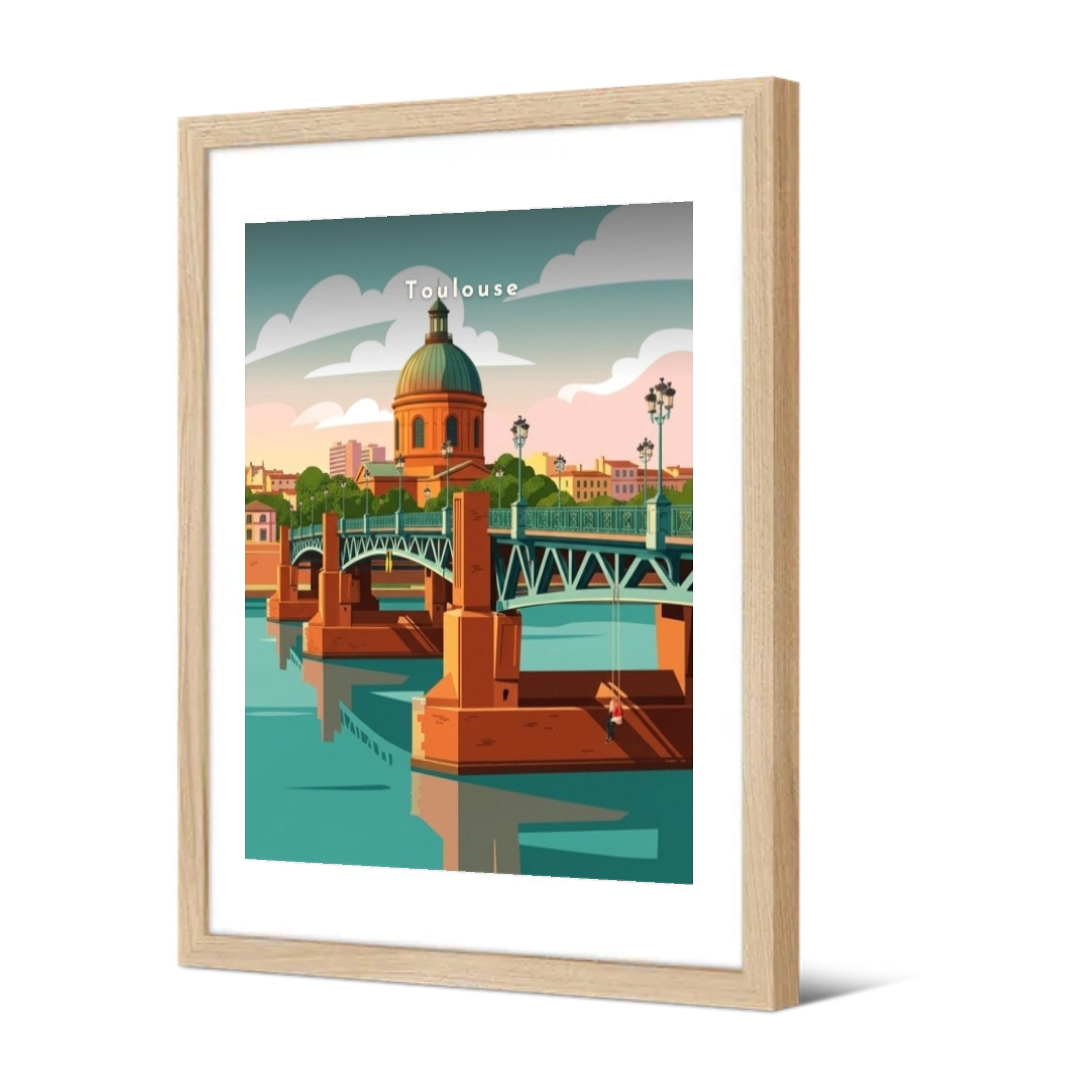Pont Saint-Pierre et La Grave de jour — Pôdevache, encadrée, vue de trois quarts