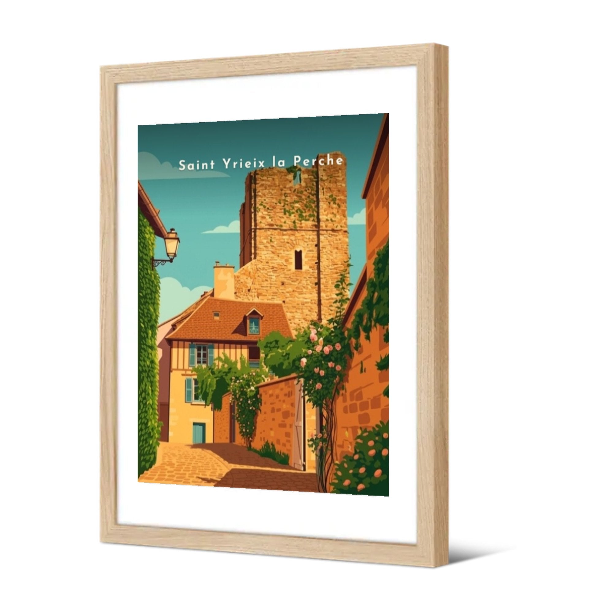 Saint Yrieix la Perche — Pôdevache, encadrée, vue de trois quarts