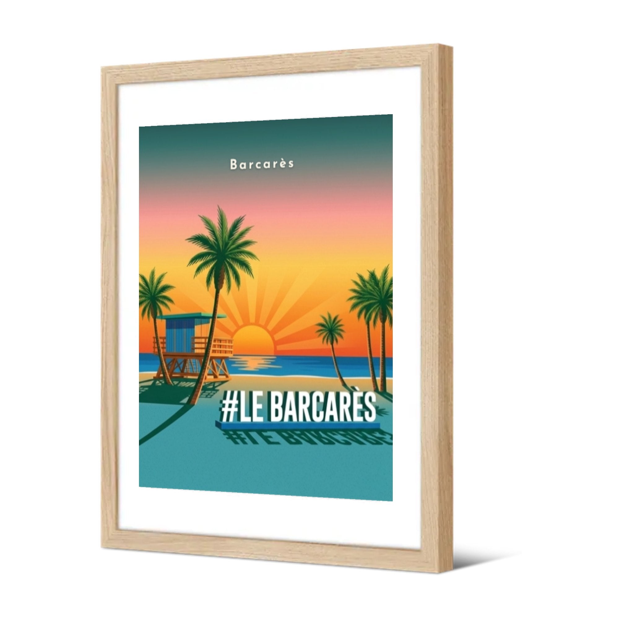 Barcarès — Pôdevache, encadrée, vue de trois quarts