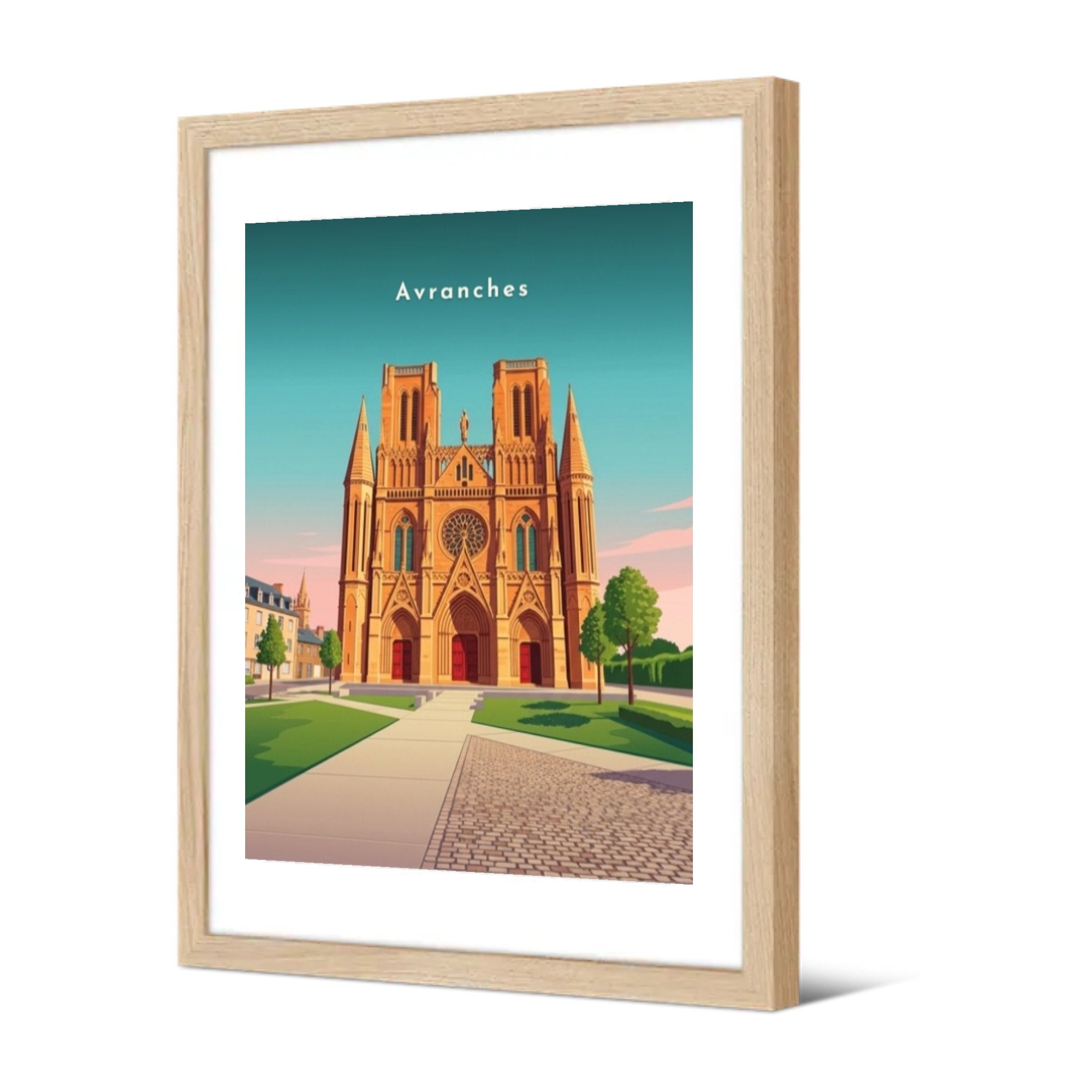 Église Notre-Dame-des-Champs — Pôdevache, encadrée, vue de trois quarts
