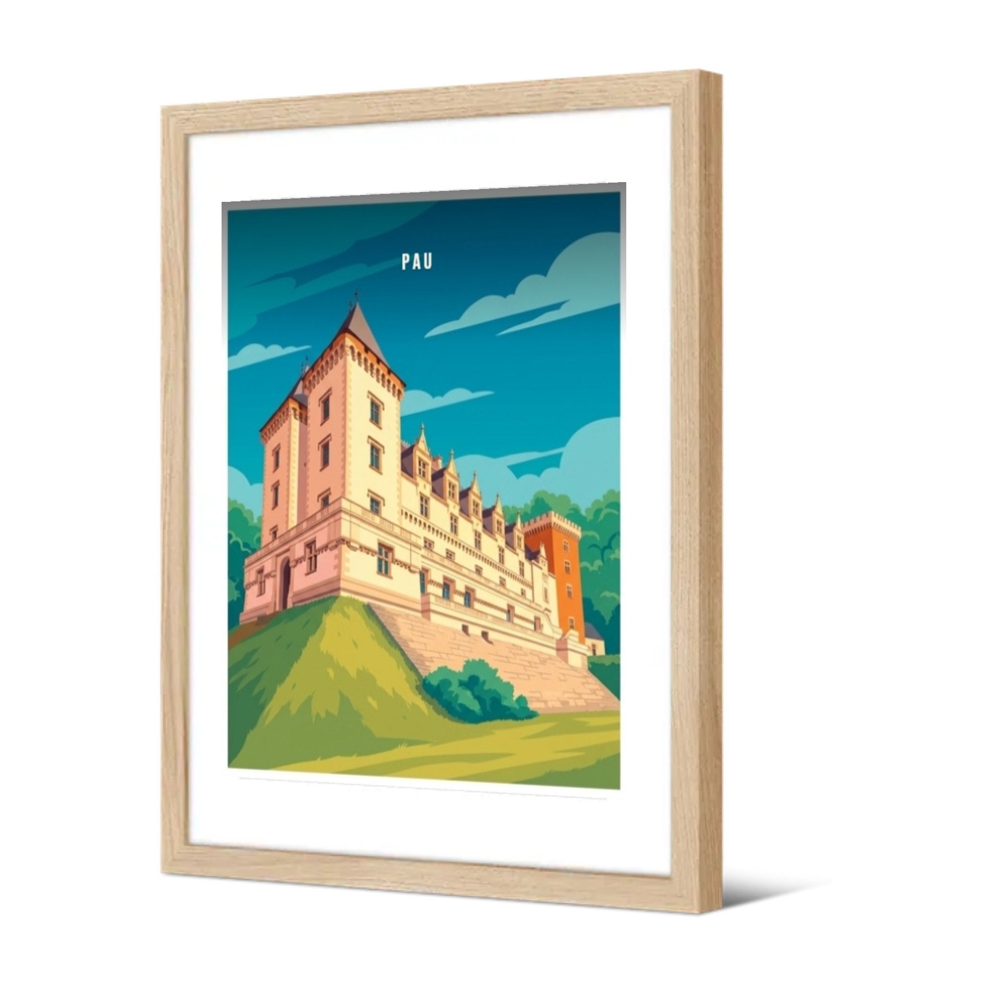 Le château — Pôdevache, encadrée, vue de trois quarts