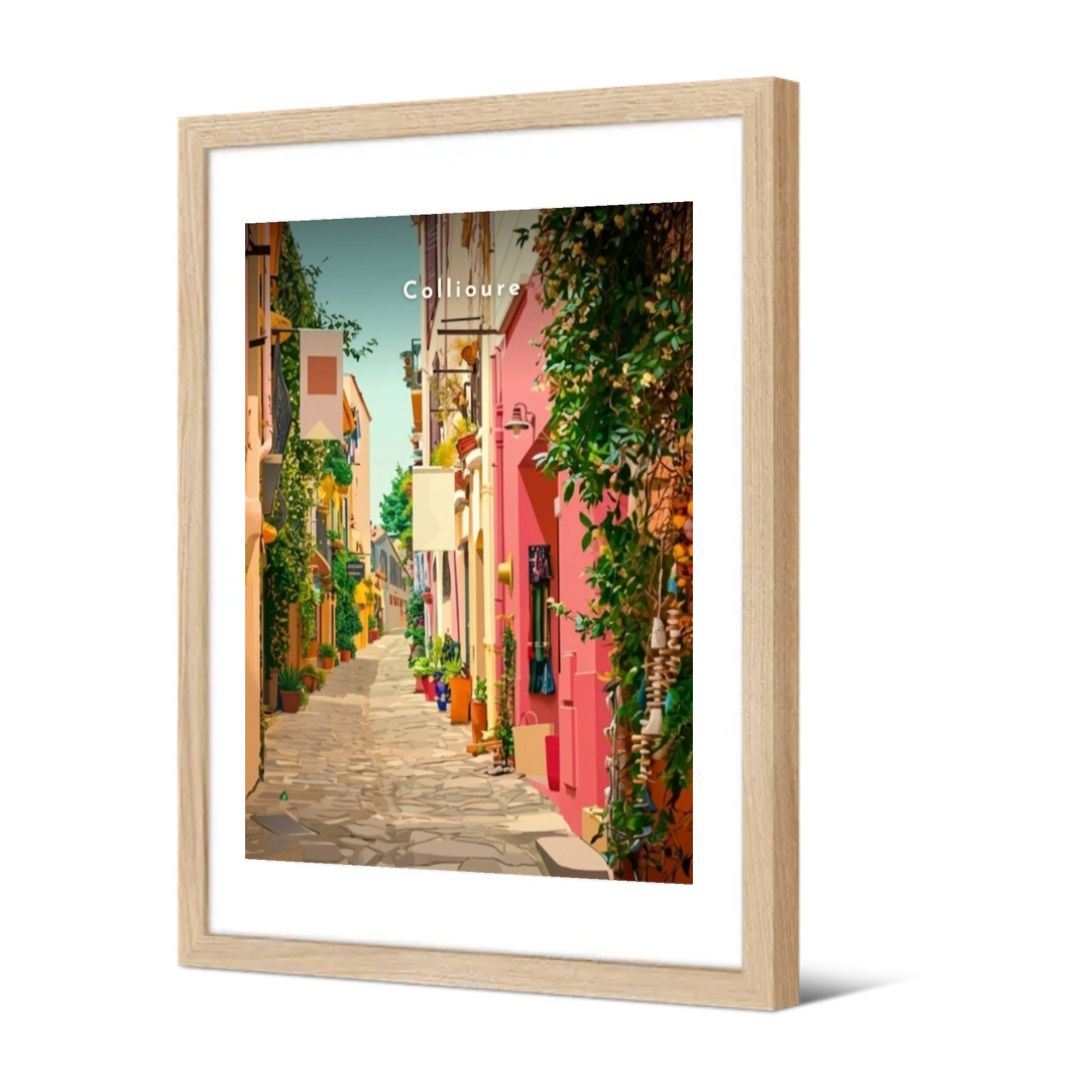 Ruelle du Mouré aux façades roses — Pôdevache, encadrée, vue de trois quarts