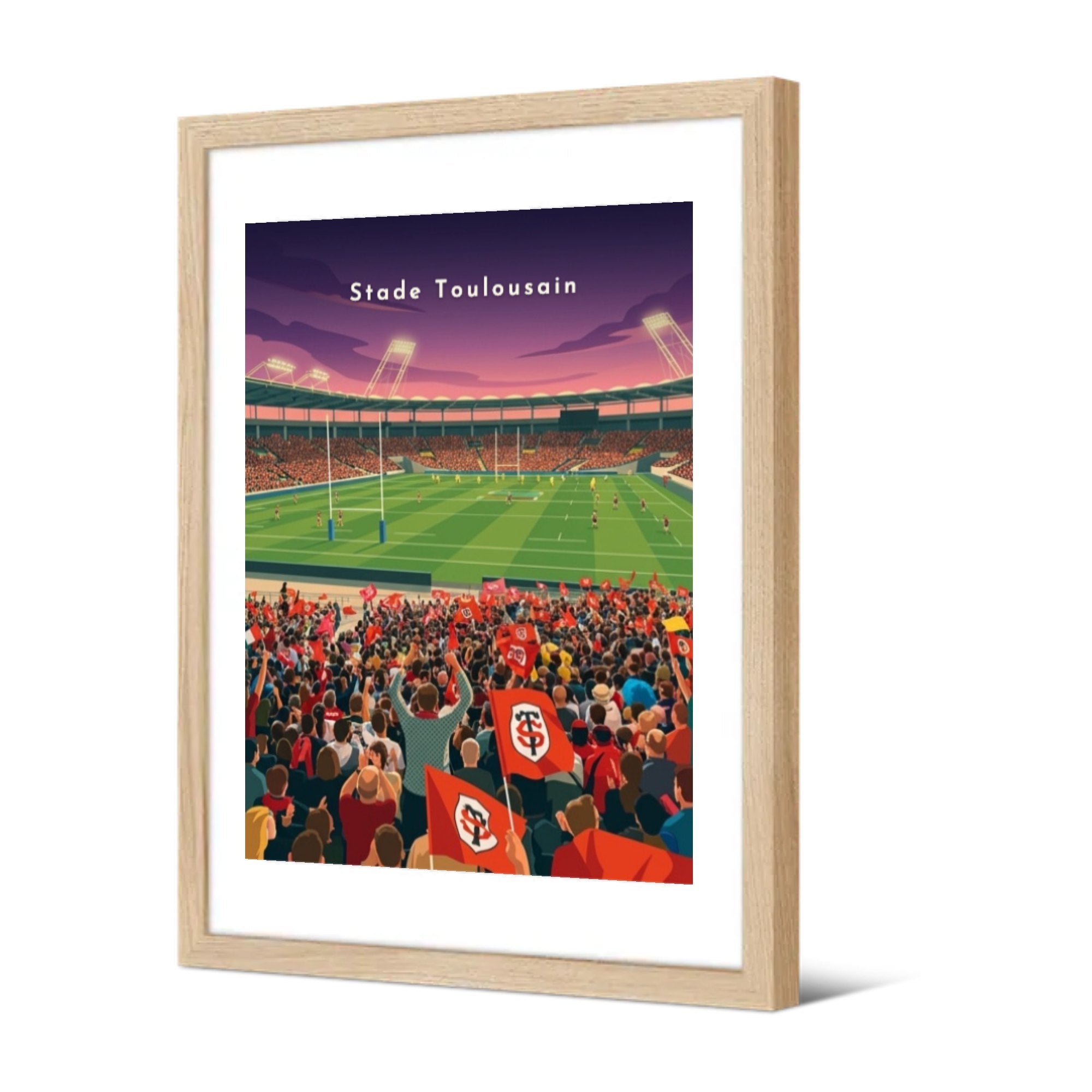 Stade Toulousain — Pôdevache, encadrée, vue de trois quarts