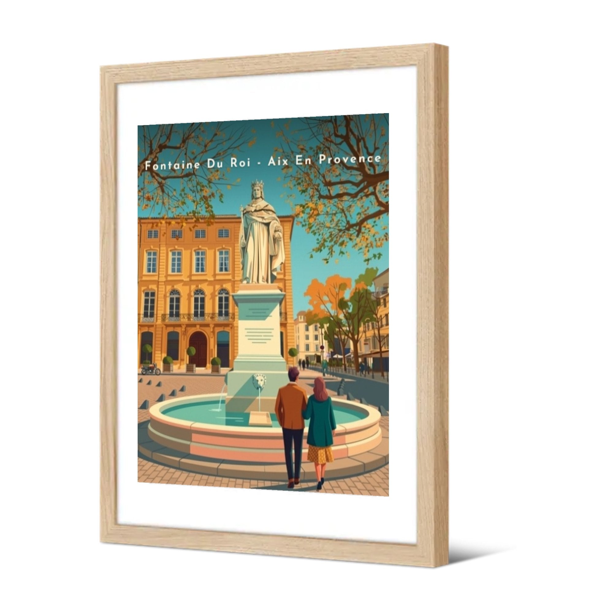 Fontaine Du Roi - Aix En Provence — Pôdevache, encadrée, vue de trois quarts