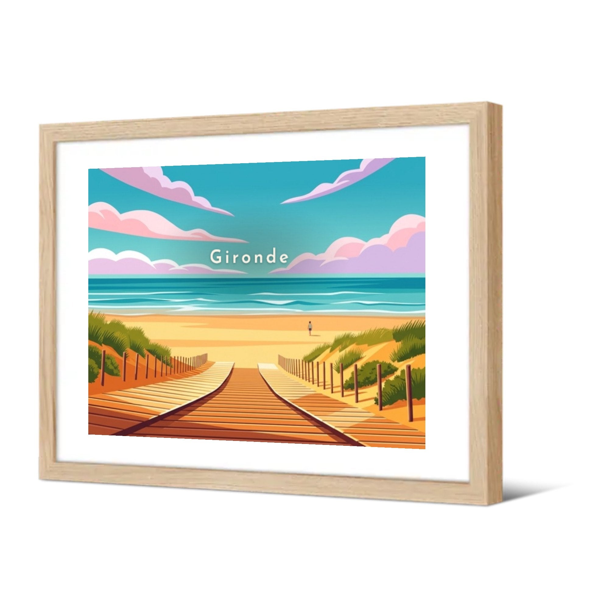 Gironde — Pôdevache, encadrée, vue de trois quarts
