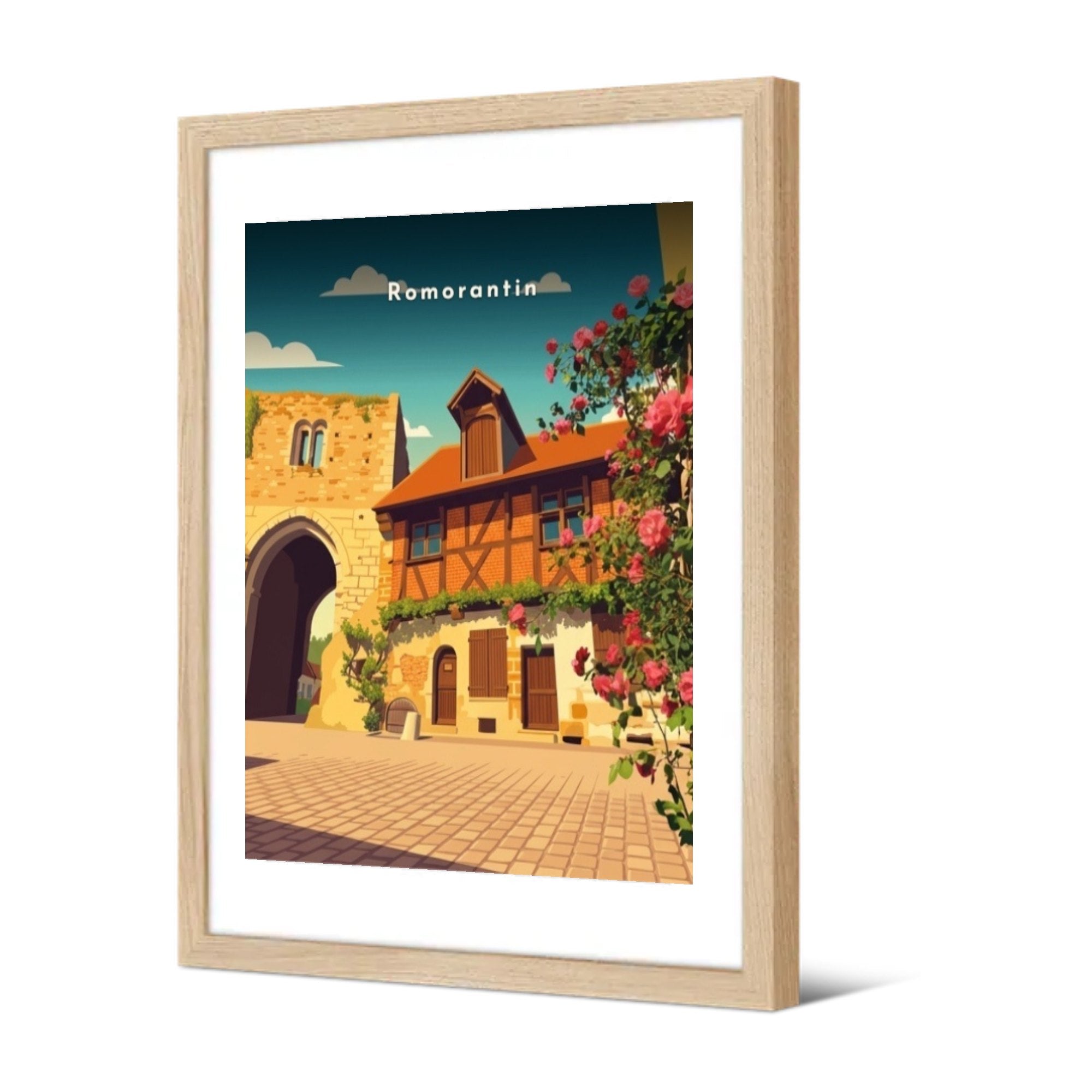 Romorantin — Pôdevache, encadrée, vue de trois quarts