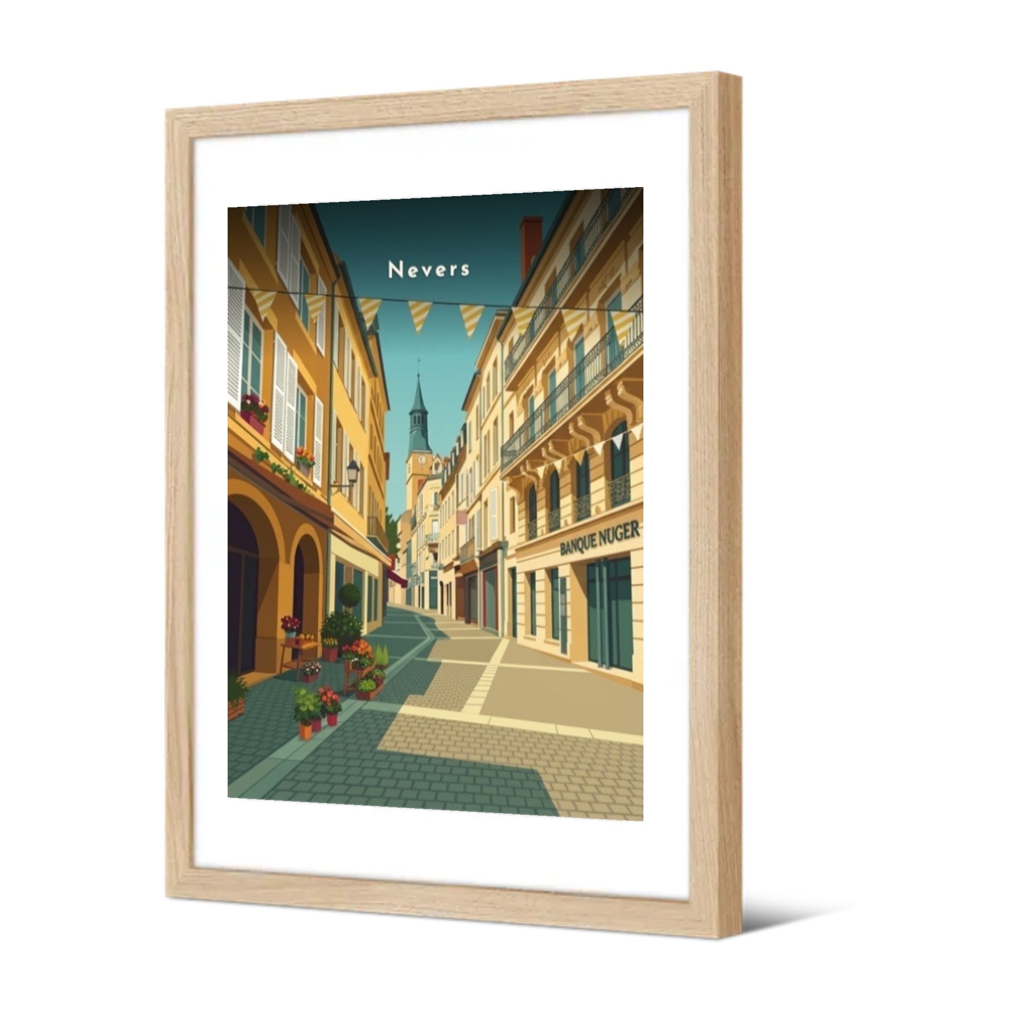 Rue François-Mitterrand — Pôdevache, encadrée, vue de trois quarts